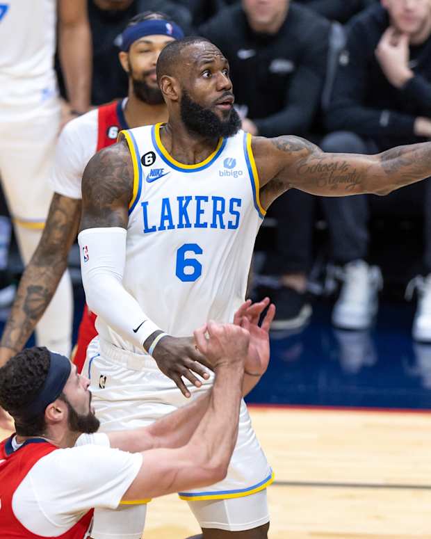 Lakers forward LeBron James